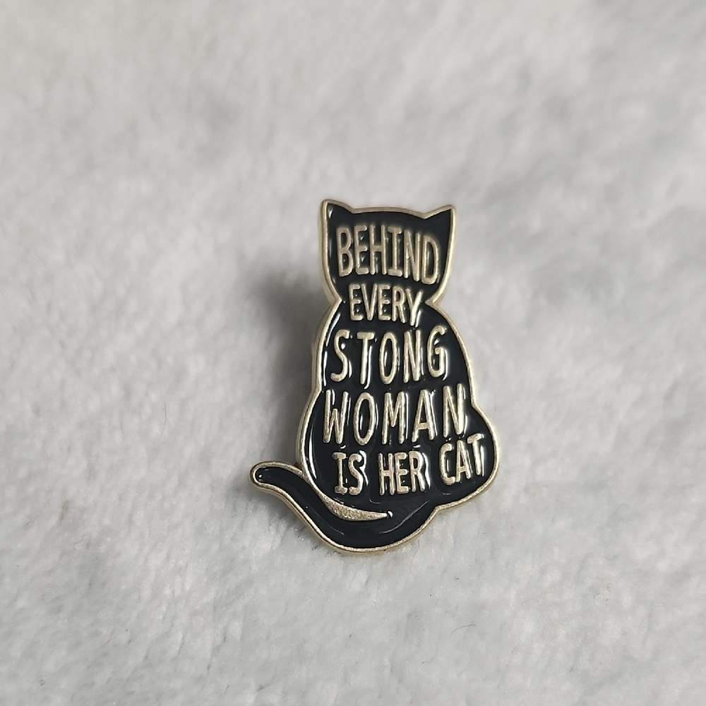 Black Cat Enamel Pin